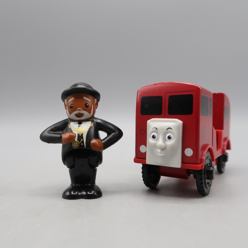 Thomas & Friends Red Bertie Bus GGG45 Plastic Railway Train 2012 With Driver Toy